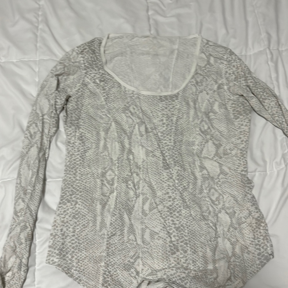 Lululemon snakeskin long sleeve